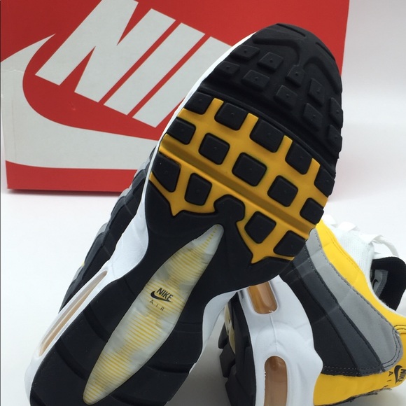 Nike Air Max 95 Shoes Amarillo White Grey Yellow - Picture 6 of 8